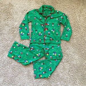 Boys Flannel Pajamas 2 Pc Set - Peanuts Charlie Brown Christmas, Size 8 or M